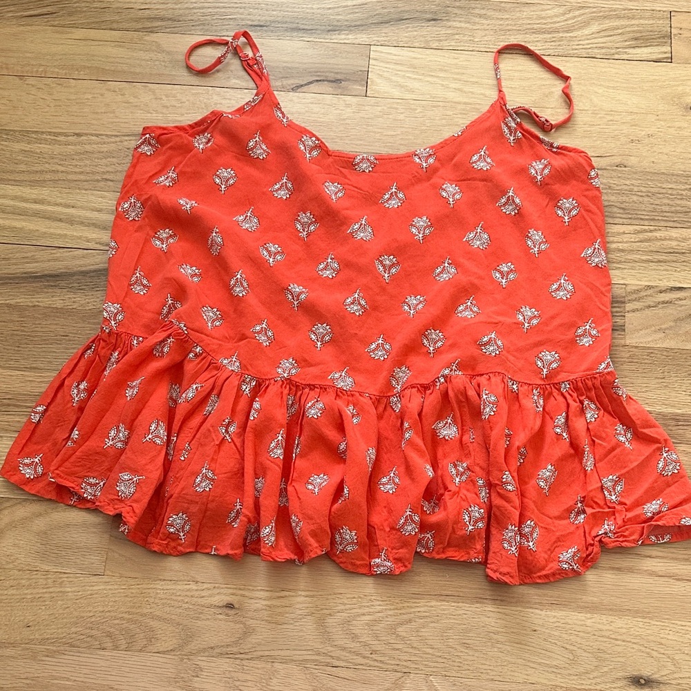 Old Navy Red Floral Camisole